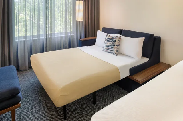 غرفة بسرير كينج مع أريكة، Courtyard By Marriott Edison Woodbridge 2/10