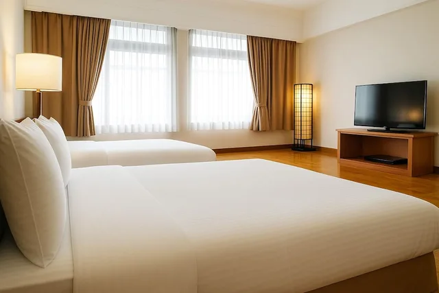 غرفة يابانية ديلوكس رباعية بسريرين كوين، East Coast Hotel 4/10