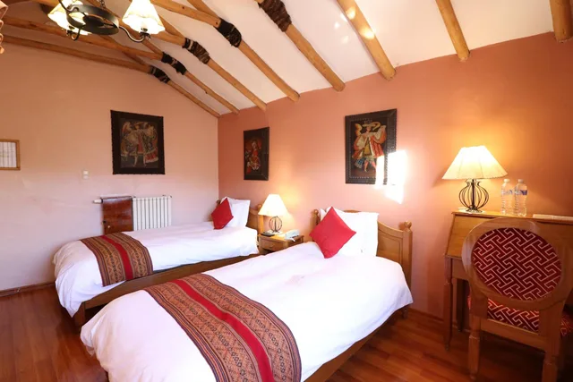 غرفة بسريرين منفصلين، Hotel Y Mirador Los Apus 2/8