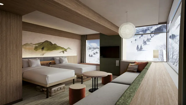 Family, Twin Beds, Slope View, Building 4، Naeba Prince Hotel 2/2