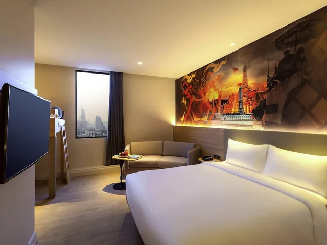 غرفة عائلية بسرير بطابقين وسرير كوين، Ibis Styles Bangkok Ratchada 5/12