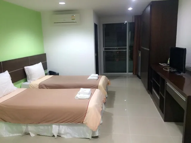 غرفة قياسية بسريرين منفصلين، Diamond Bangkok Apartment 2/4