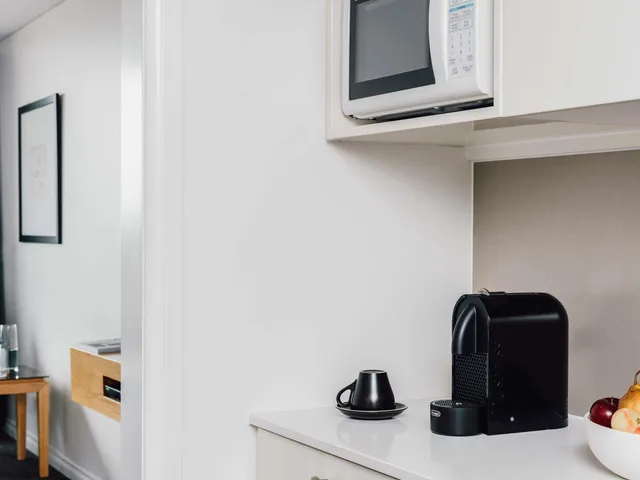 استوديو بسرير مزدوج أو سريرين منفصلين بمطبخ صغير، Quay West Suites Melbourne 5/6