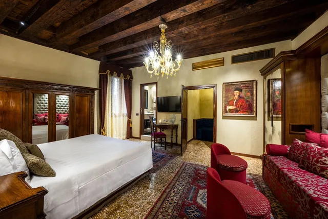 جناح استوديو عائلي بسرير مزدوج بإطلالة على القناة، Palazzo Priuli 1/3