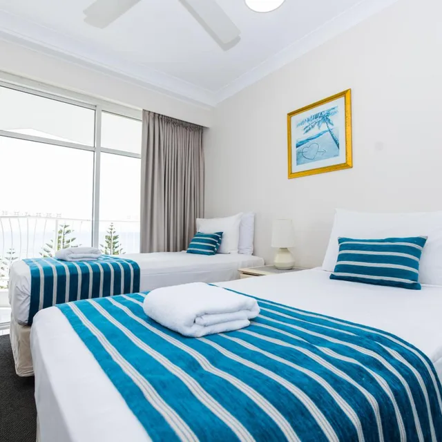 شقة تنفيذية بغرفتي نوم، Burleigh Surf Apartments 1/10