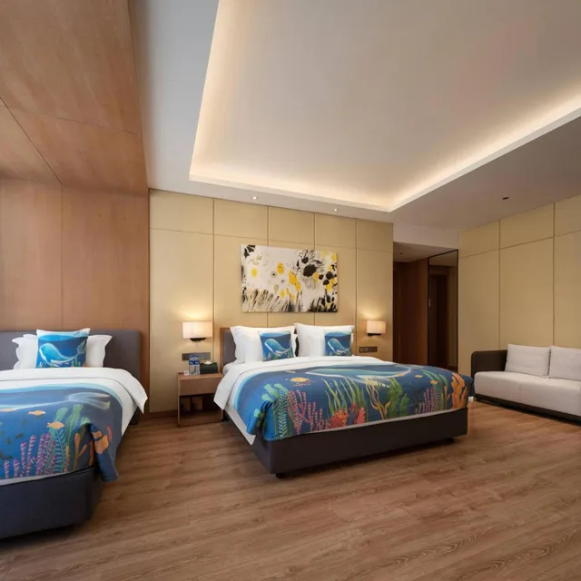 غرفة عائلية بسرير فردي، Palm Spring Hotel 6/8