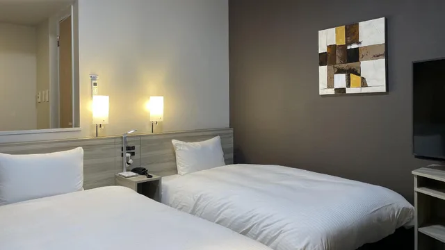 غرفة بسريرين منفصلين، Hotel Route Inn Shikoku Chuo 1/1
