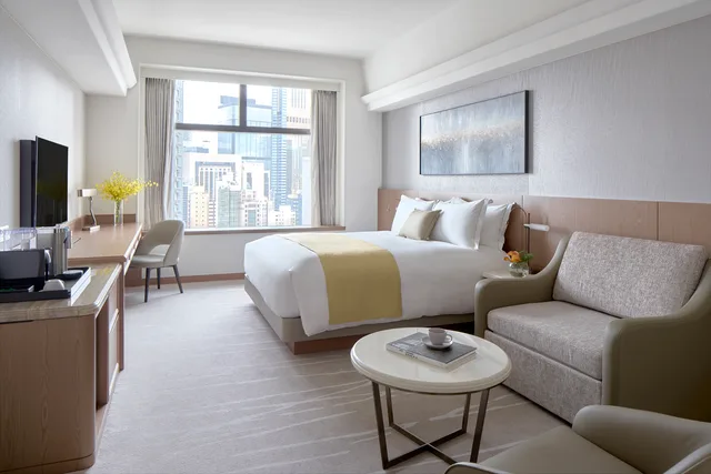 غرفة بريميوم بسرير كينج بإطلالة على المدينة، Hopewell Hotel 2/6