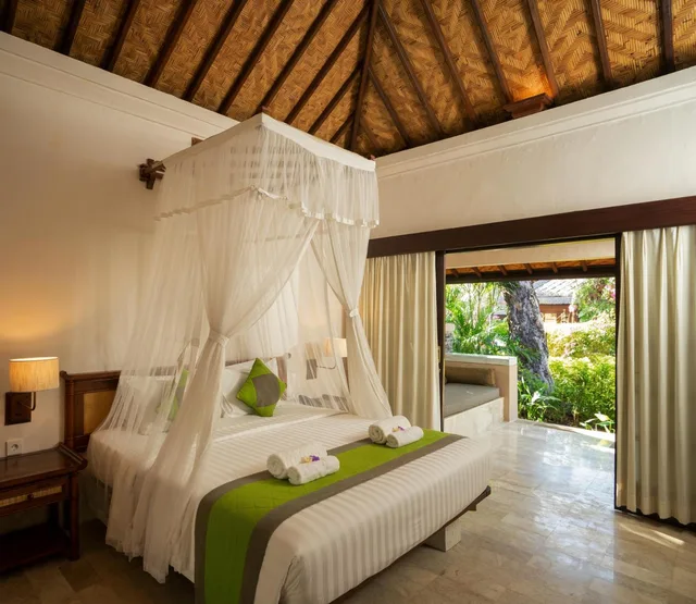 غرفة قياسية بسرير مزدوج بشرفة، Mimpi Resort Tulamben 1/3