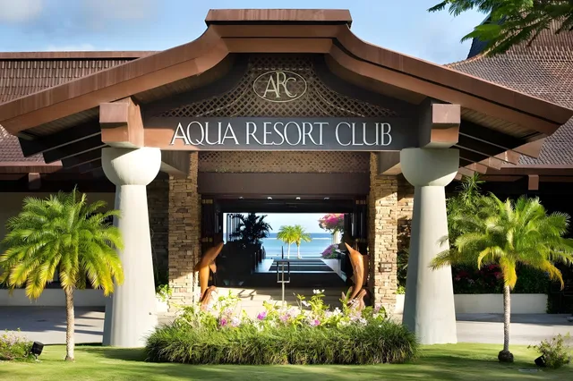 غرفة ديلوكس كبيرة بسريرين منفصلين بإطلالة على الحديقة، Aqua Resort Club Saipan 1/2