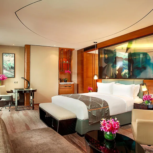 جناح بسرير كوين بإطلالة على المدينة، Sofitel Galaxy Nanjing 4/5