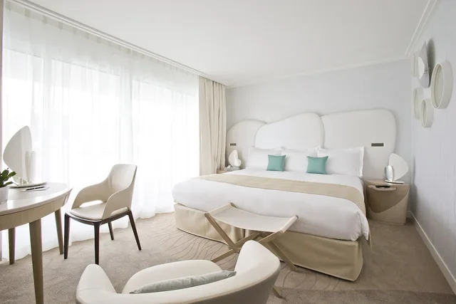 غرفة غراند كبيرة بسريرين منفصلين بإطلالة على البحر، MIRAMAR CROUESTY HOTEL 3/5