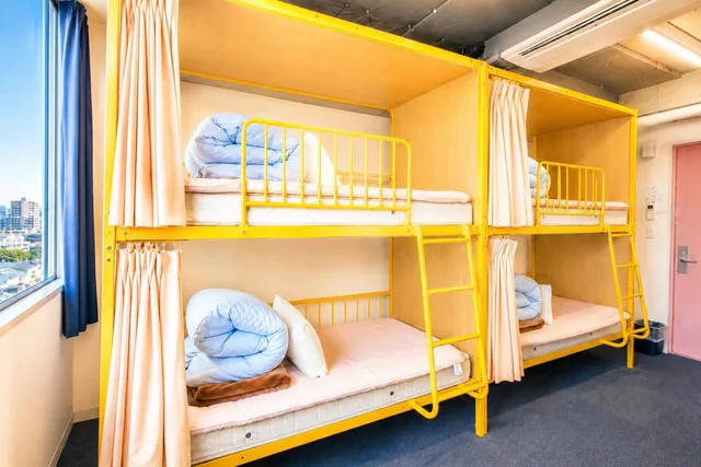 غرفة رباعية بسرير بطابقين بحمام مشترك، Sakura Hostel Asakusa 3/4