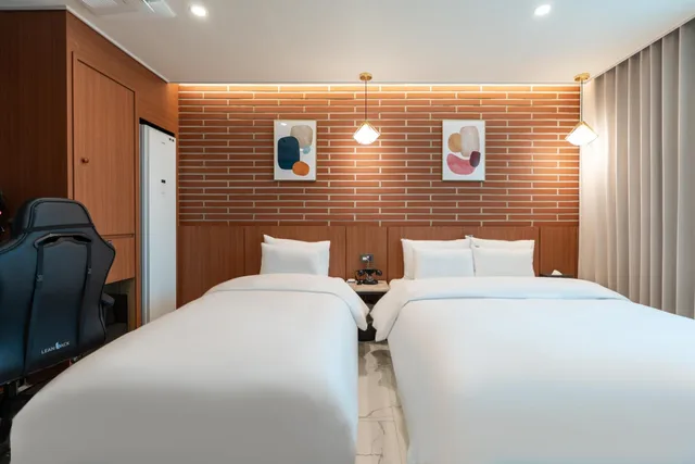 جناح بسريرين منفصلين، Jecheon Hound Hotel 1/1