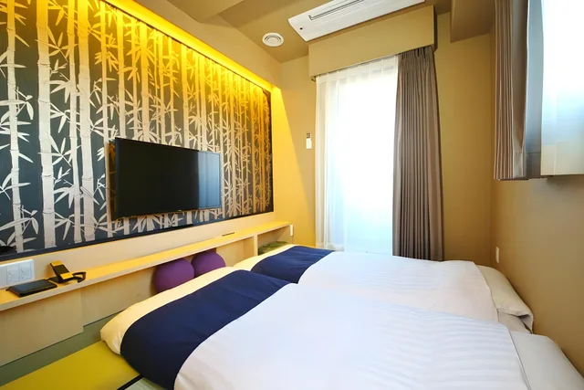 Japanese, Zen, 2 Double Beds, with View، KOKO HOTEL Asakusa Komagata 1/1