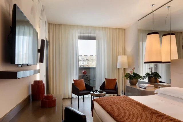 غرفة ديلوكس بسرير كينج بشرفة، Starhotels E.C.Ho. 1/3