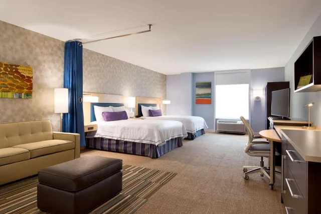 استوديو بسريرين كوين مع أريكة، Home2 Suites By Hilton Hasb 1/3