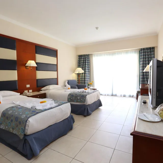غرفة ديلوكس بسرير مزدوج، REHANA SHARM RESORT 3/7