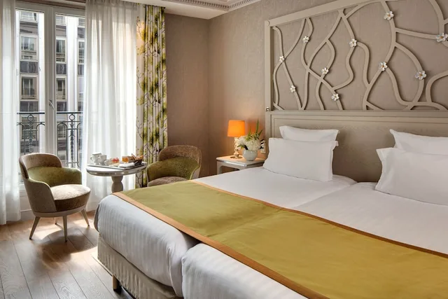 غرفة بسريرين منفصلين، Hotel Rochester Champs-Elysees 1/10