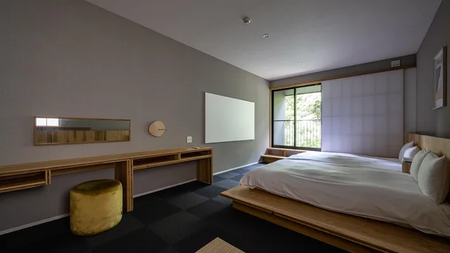 غرفة يابانية ديلوكس ركنية بسريرين منفصلين في المبنى الرئيسي، Beppu Hotel Negura 2/2