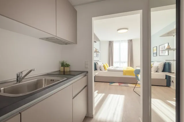 استوديو بسرير كوين بمطبخ صغير لذوي الإعاقة، Candlewood Suites Heidelberg by IHG 5/5