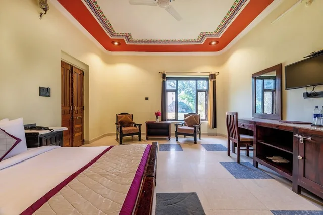 كوخ ديلوكس بسرير كوين وسرير فردي، THE COUNTRY SIDE RESORT 4/10
