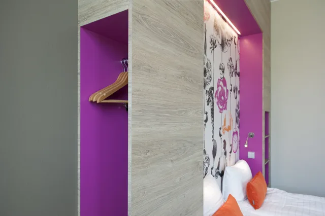 غرفة عائلية بسريرين منفصلين وسرير بطابقين، Motel L Hammarby Sjostad 4/4