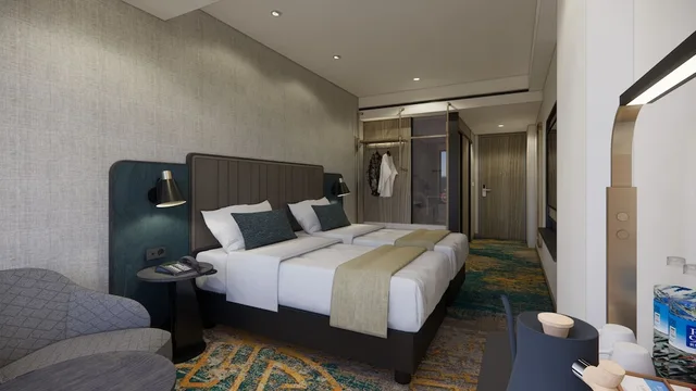 غرفة ديلوكس بسريرين منفصلين، Mercure Madiun 2/3