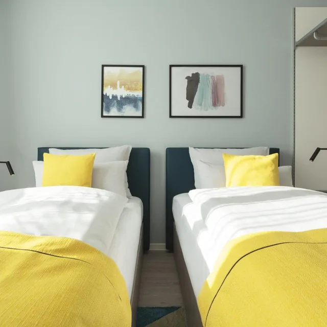 استوديو بسريرين منفصلين بمطبخ صغير، Candlewood Suites Heidelberg by IHG 1/7