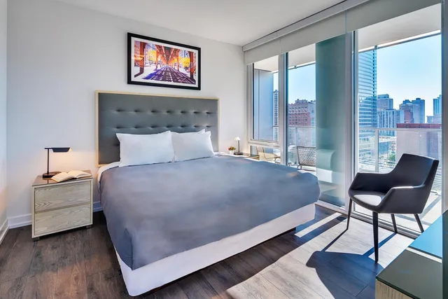 جناح تنفيذي ركني بغرفتي نوم، Level Chicago Old Town 2/8