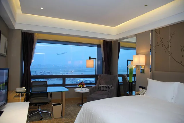 غرفة تنفيذية بسرير مزدوج، Shanghai Hongqiao Airport Boyue Hotel - AirChina 2/7