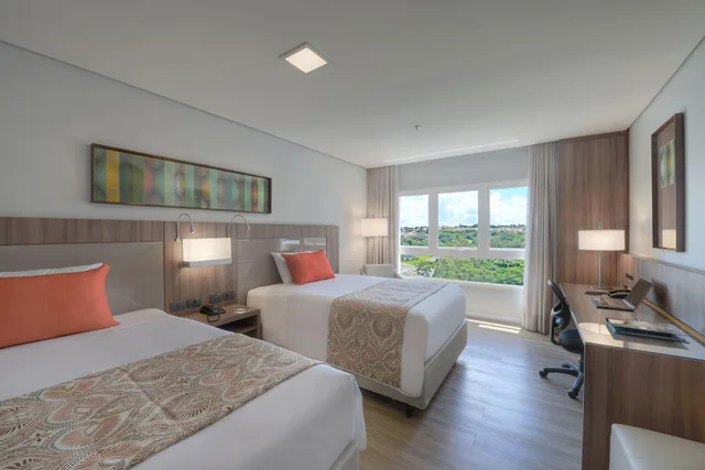 غرفة فاخرة بسريرين منفصلين، Deville Prime Campo Grande 2/3