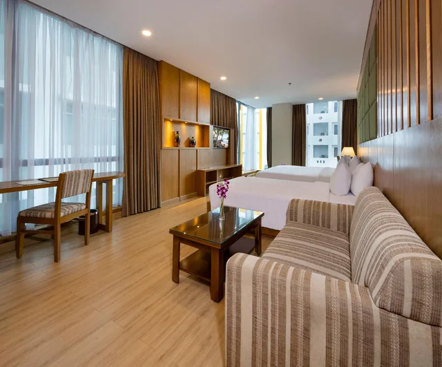جناح عائلي بسرير كوين وسرير فردي، Edenstar Saigon Hotel 1/1