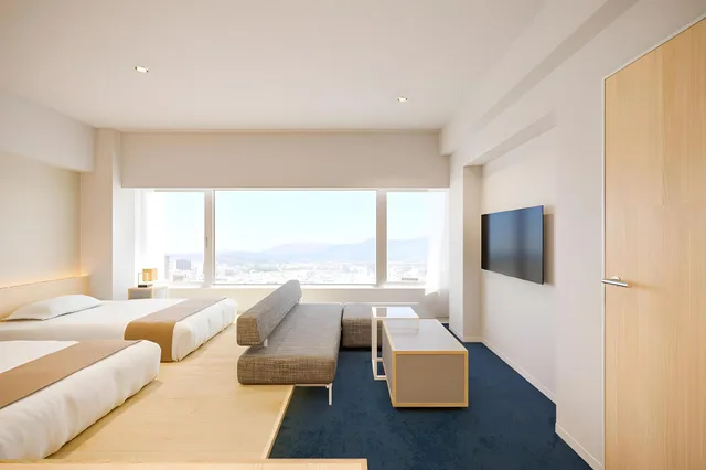 Semi Room, Deluxe, Triple, 3 Semi Double Beds، AMANEK Beppu YULA-RE 2/2