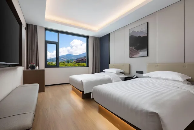 غرفة كومفورت بسريرين منفصلين، Days Inn by Wyndham Songpan Chuanzhu Temple 3/4