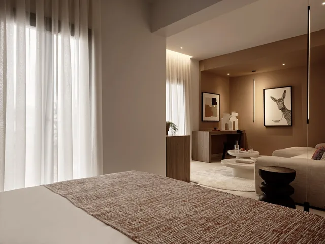 Open Plan, Suite, Queen Bed, Sofa, Private Pool، NAUMA PAROS Design Boutique Hotel Adults Only 5/9