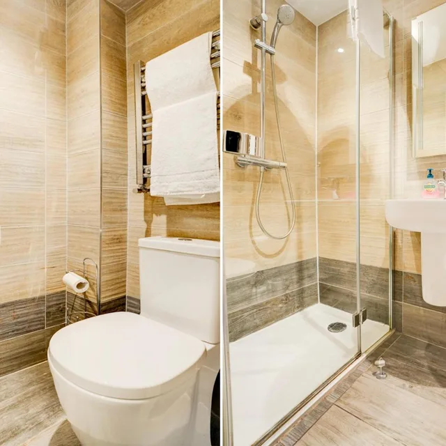 غرفة قياسية بسرير مزدوج بحمام خاص، Peckham Rooms Hotel by Belvilla 7/9