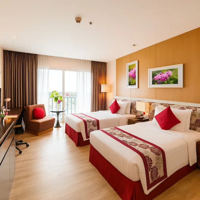 غرفة ديلوكس بسريرين منفصلين بشرفة، Amaranth Suvarnabhumi Hotel 2/20