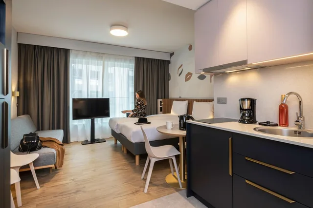 Elegant, Studio, Quadruple, Aparthotel Adagio Access Brussels Delta 8/10
