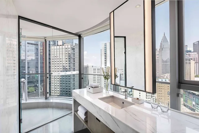 جناح بسريرين مزدوجين بإطلالة على المدينة بغرفتي نوم، Marriott Executive Apartments Chongqing 7/9