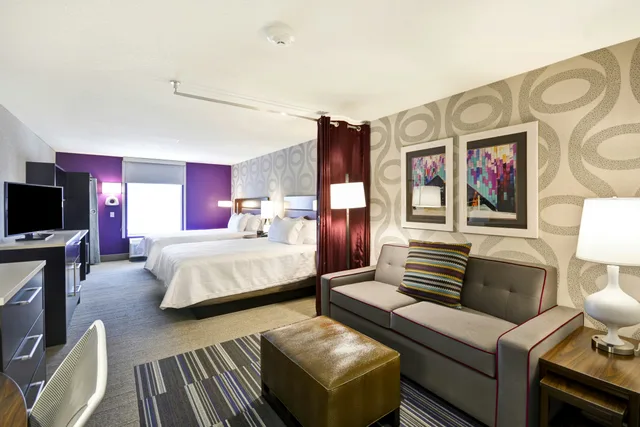 استوديو بسريرين كوين، Home2 Suites By Hilton Kansas City Airport 2/4