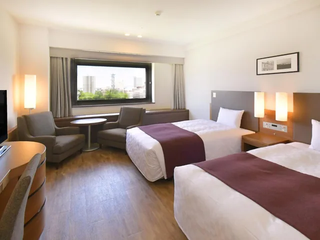 غرفة قياسية بسريرين منفصلين بإطلالة على المتنزه في طابق مرتفع، Sapporo View Hotel Odori Park 1/2