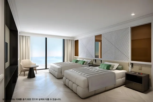 Ocean, Deluxe, Twin Beds، Grand Josun Busan 1/2