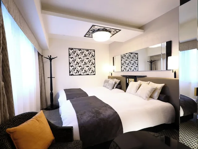 غرفة ديلوكس بسريرين منفصلين بغرفتي نوم، Apa Hotel Hatchobori Shintomicho 3/3