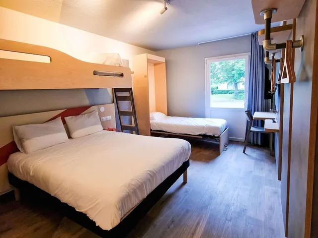 غرفة عائلية بسريرين مزدوجين، Ibis Budget Lille Marcq En Baroeul 1/2