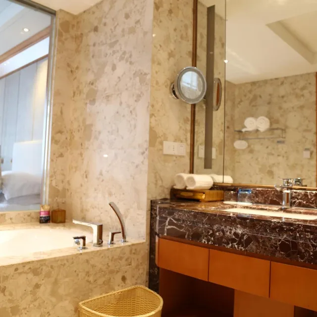 غرفة تنفيذية بسرير كينج وسرير كوين بإطلالة على المدينة، Yiwu Shangcheng Hotel 4/6