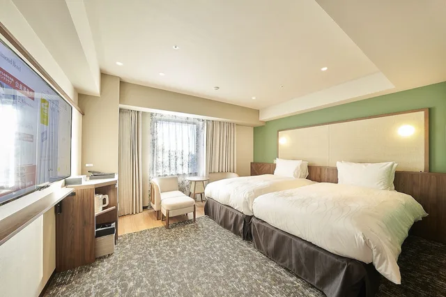 غرفة مفردة بسريرين منفصلين للمدخنين، Keisei Richmond Hotel Tokyo Kinshicho 2/6