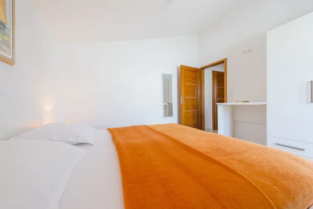 شقة بسرير كينج بإطلالة على البحر بغرفة نوم واحدة، Apartmani Nikolina 9/10