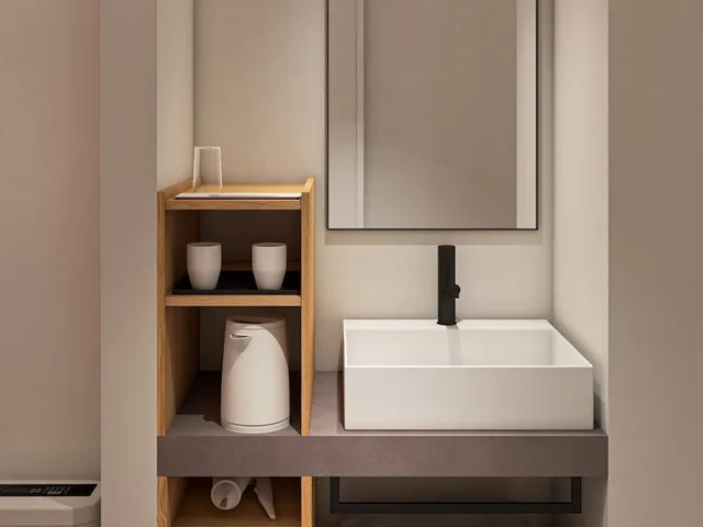 Tree, Superior, Twin Beds, with Extra Bed, with View، Hotel Mystays Asakusa 6/6