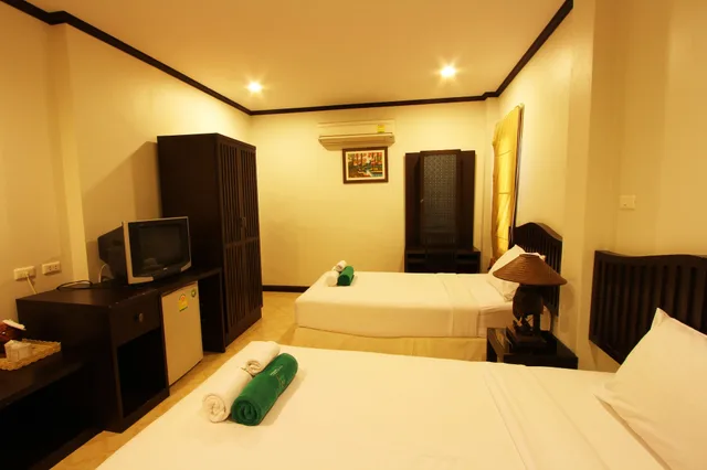 فيلا ديلوكس بسريرين منفصلين بغرفتي نوم، The Green Beach Resort 10/10